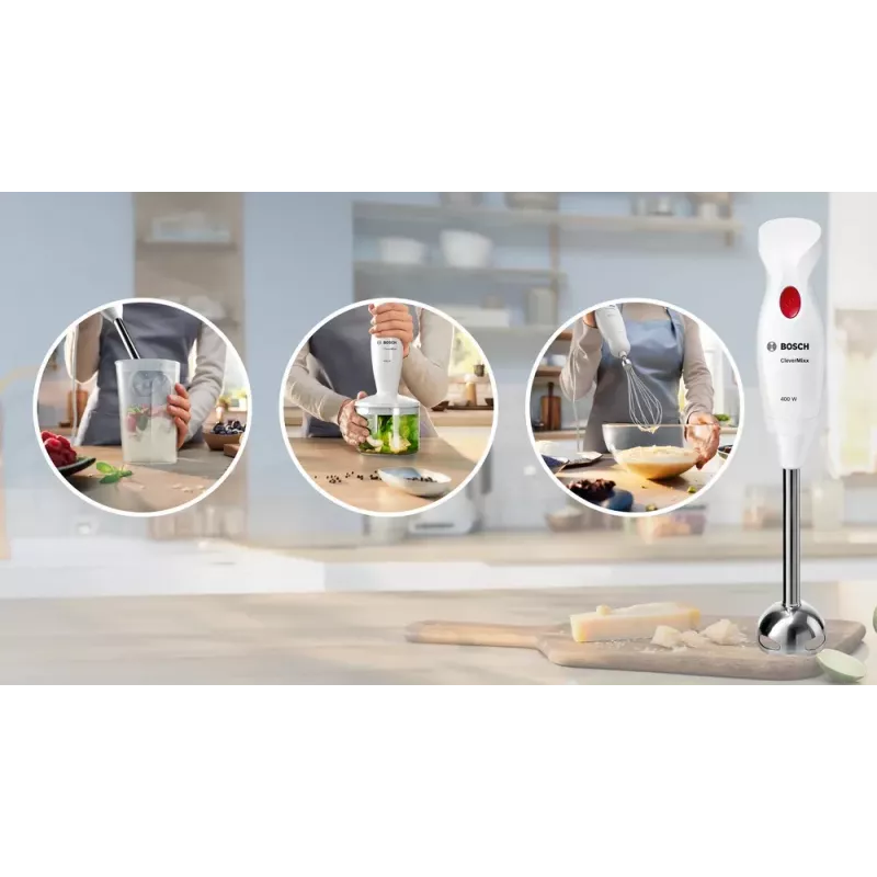 Batidora de mano Bosch MSM24500 400 W rojo, blanco
