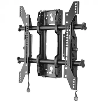 Soporte de pared inclinable con microajuste Chief Medium Fusion, pie individual