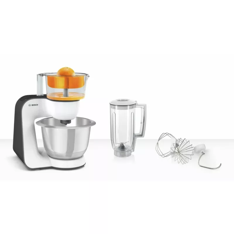 Robot de cocina Bosch MUM5 Start Line 800 W 3,9 L naranja, plata, transparente, blanco