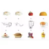 Robot de cocina Bosch MUM5 Start Line 800 W 3,9 L naranja, plata, transparente, blanco