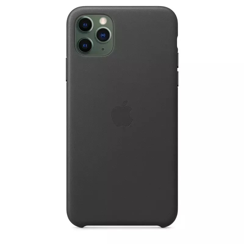 Funda Apple iPhone 11 Pro Max Leather Case negra