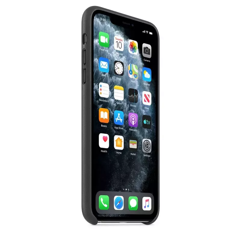 Funda Apple iPhone 11 Pro Max Leather Case negra