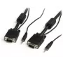 StarTech.com Cable de vídeo VGA coaxial de alta resolución para monitor de 5m con audio HD15 M/M