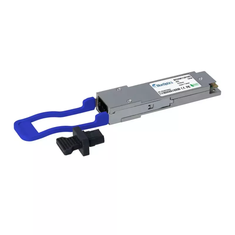 BlueOptics OPT-0045-BO Transceptor QSFP, 40GBASE-PLR4, MPO/MTP, monomodo 1310nm 10 km, compatible con F5 Networks (BO25K13910D)