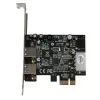 StarTech.com Adaptador de tarjeta PCI Express (PCIe) SuperSpeed USB 3.0 de 2 puertos con UASP - alimentación LP4