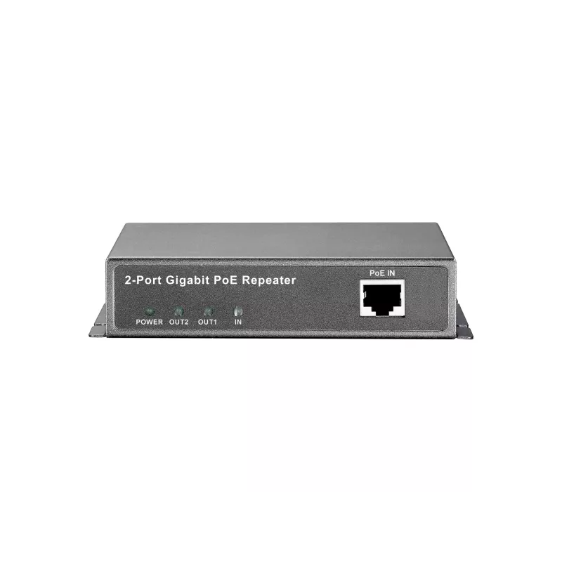 LevelOne POR-0122 repetidor Gigabit PoE, 2x RJ-45, 10/100/1000Base-T, hasta 100 m