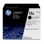 HP 11X pack de 2 Tóner Original LaserJet de alto rendimiento negro, 2 unidades