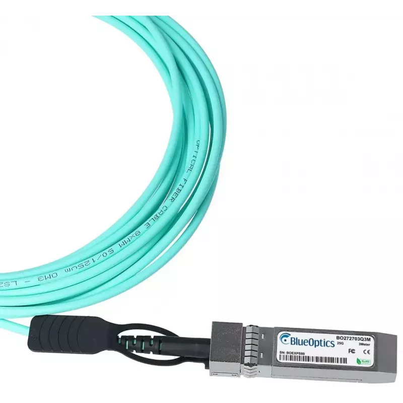 BlueOptics Q9S68A-BO Cable de fibra óptica InfiniBand 5 m SFP28 Aqua
