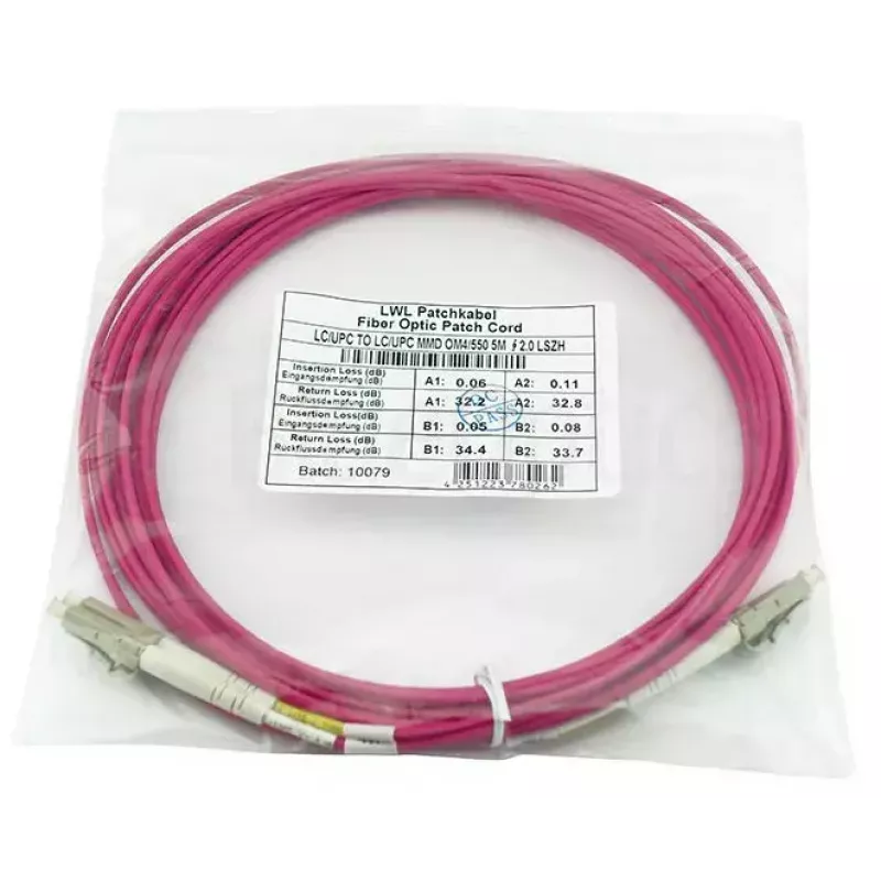 BlueOptics QK733A-BO cable de fibra óptica InfiniBand 2 m 2x LC violeta