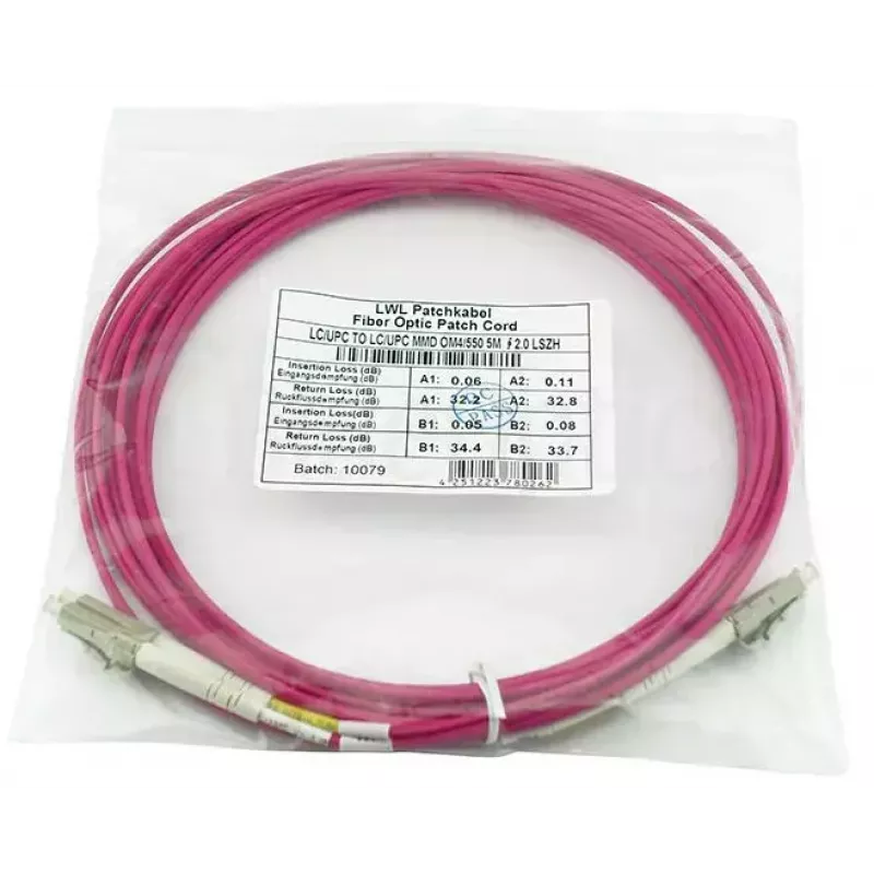 BlueOptics QK734A-BO cable de fibra óptica InfiniBand 5 m LC OM4