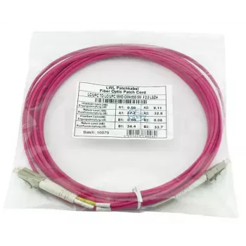 BlueOptics QK736A-BO cable de fibra óptica InfiniBand 30 m LC violeta