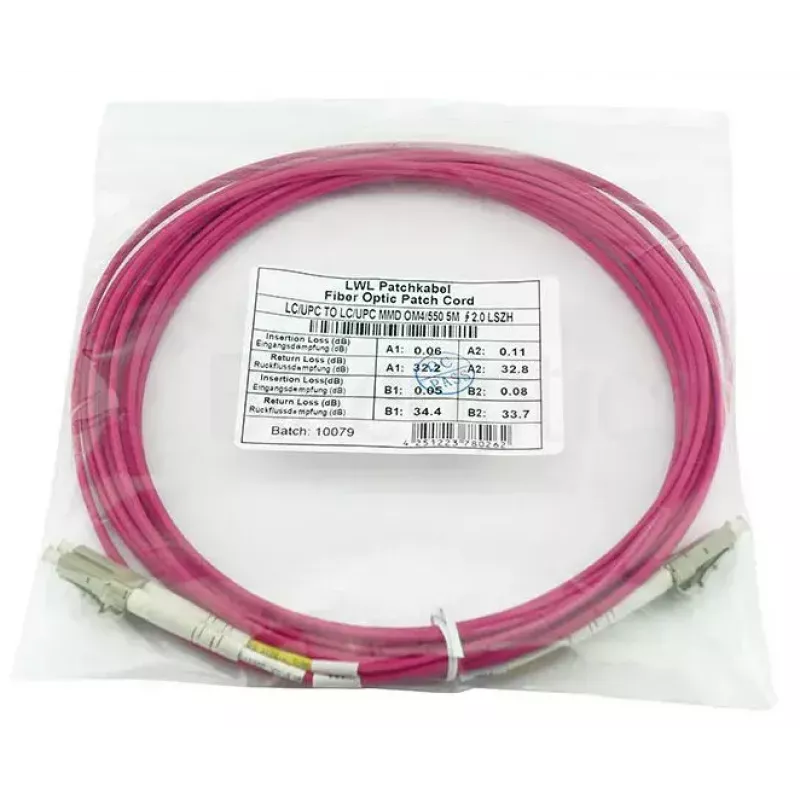 BlueOptics QK736A-BO cable de fibra óptica InfiniBand 30 m LC violeta