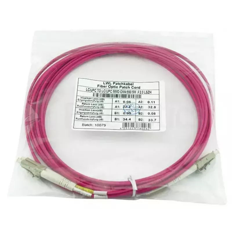 BlueOptics QK737A cable de fibra óptica InfiniBand 50 m LC OM4