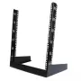 Rack de servidor de escritorio StarTech.com 2 postes 12U, rack de ordenador abierto pequeño de 19 pulgadas, rack de red compacto para equipos AV/estudio/datos/IT – rack de dos postes independiente para aplicaciones domésticas/de oficina