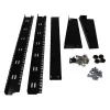 Rack de servidor de escritorio StarTech.com 2 postes 12U, rack de ordenador abierto pequeño de 19 pulgadas, rack de red compacto para equipos AV/estudio/datos/IT – rack de dos postes independiente para aplicaciones domésticas/de oficina