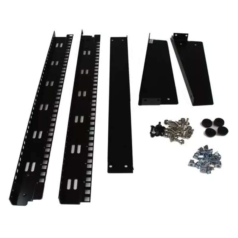 Rack de servidor de escritorio StarTech.com 2 postes 12U, rack de ordenador abierto pequeño de 19 pulgadas, rack de red compacto para equipos AV/estudio/datos/IT – rack de dos postes independiente para aplicaciones domésticas/de oficina