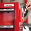 Etiquetas de poliéster permanentes para industria DYMO Rhino | 24 mm x 5,5 m | Impresión negra sobre blanco | Autoadhesivas | para impresoras de etiquetas LabelManager y Rhino