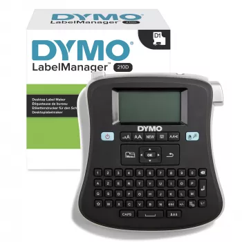 DYMO LabelManager ® ™ 210D - AZERTY, D1, transferencia térmica, 180 x 180 DPI, 12 mm/s, negro, plateado