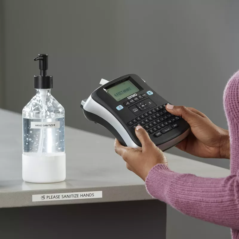 DYMO LabelManager ® ™ 210D - AZERTY, D1, transferencia térmica, 180 x 180 DPI, 12 mm/s, negro, plateado