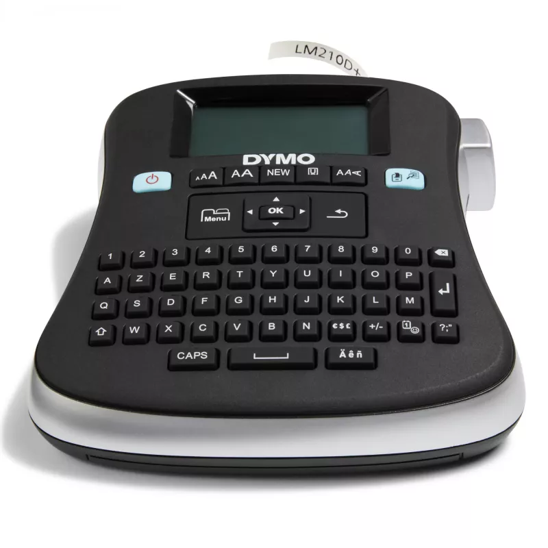 DYMO LabelManager ® ™ 210D - AZERTY, D1, transferencia térmica, 180 x 180 DPI, 12 mm/s, negro, plateado