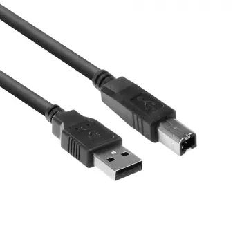 Cable USB ACT USB 2.0 conector macho USB A - conector macho USB B 0,50 m