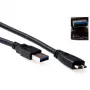 Cable USB 3.0 conector macho USB A - conector macho USB micro-B 0,50 m ACT SB3028