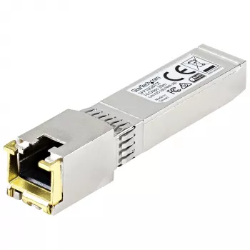 Módulo transceptor SFP+ compatible con MSA StarTech.com - 10GBASE-T ~ Módulo SFP+ MSA sin codificar - 10GBASE-T - SFP a RJ45 Cat6/Cat5e - 10GE Gigabit Ethernet SFP+ - RJ-45 30 m