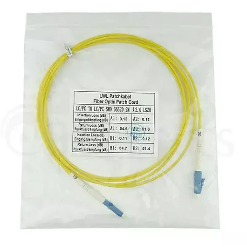 Cable de fibra óptica InfiniBand BlueOptics SFP2121BU20MK 20 m LC amarillo