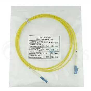 Cable de fibra óptica InfiniBand BlueOptics SFP2121BU50MK 50 m LC amarillo
