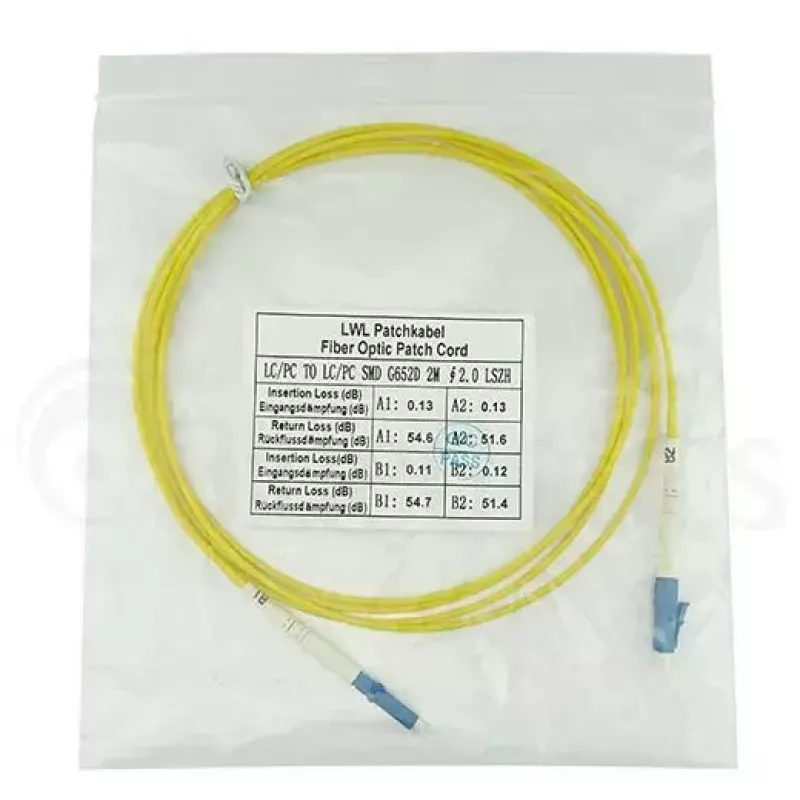 Cable de fibra óptica InfiniBand BlueOptics SFP2121BU50MK 50 m LC amarillo