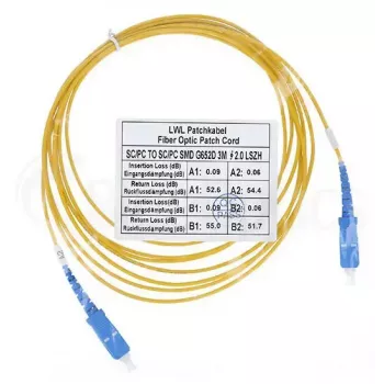 Cable de fibra óptica BlueOptics SFP2222BU30MK SC G.657.A1 30 m amarillo