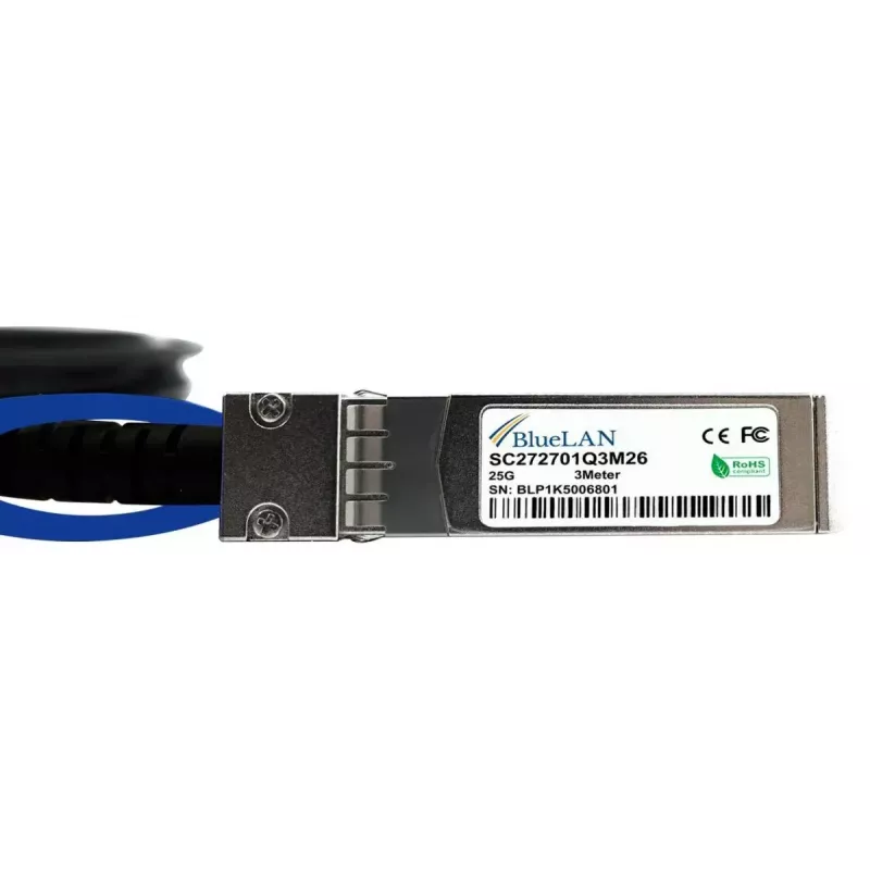 Cable SFP28 DAC BlueOptics SFP28-DAC-0.5M-AT-BL 0,5 m conector macho/conector macho