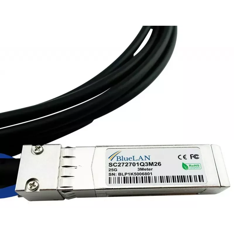 Cable SFP28-DAC BlueOptics SFP28-DAC-1M-AT-BL 1 m conector macho/conector macho