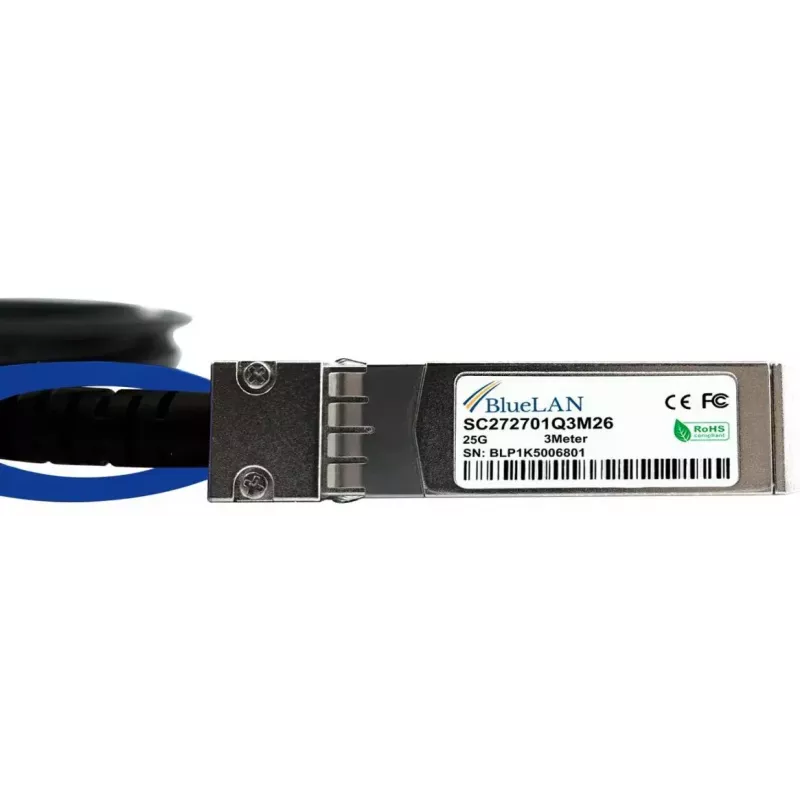 Cable DAC SFP28 BlueOptics SFP28-DAC-1M-ZY-BL 1m conector hembra SFP28