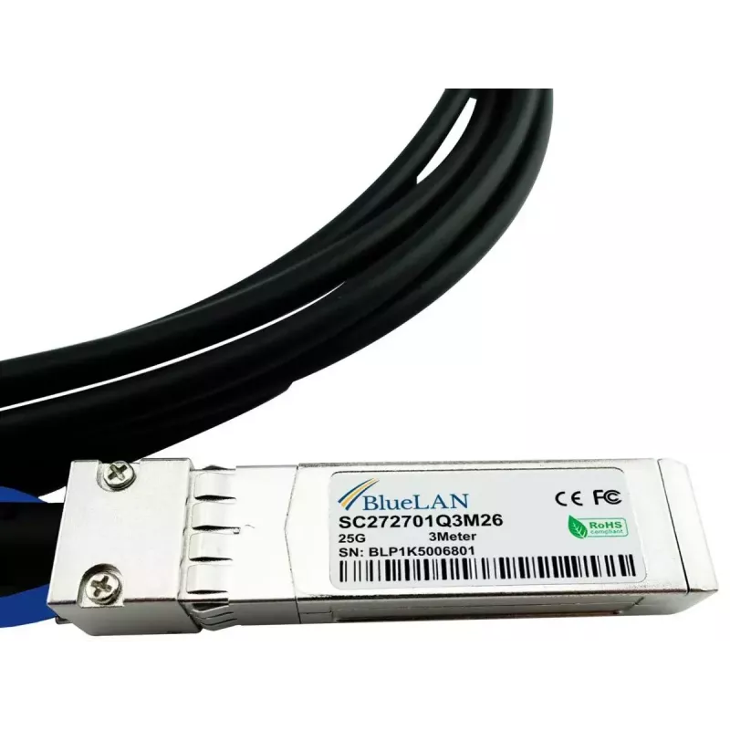 Cable DAC SFP28 BlueOptics SFP28-DAC-3M-IB-BL 3 m conector/conector