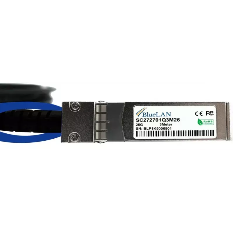 Cable DAC SFP28 BlueOptics SFP28-DAC-3M-LO-BL 3 m conector/conector