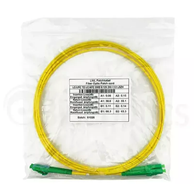 Cable de fibra óptica InfiniBand BlueOptics SFP3131BU2MM 2 m LC amarillo