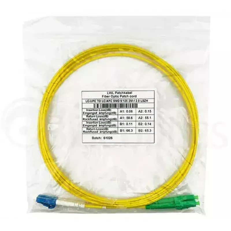 Cable de fibra óptica InfiniBand BlueOptics SFP3131BU2MS 2 m LC amarillo