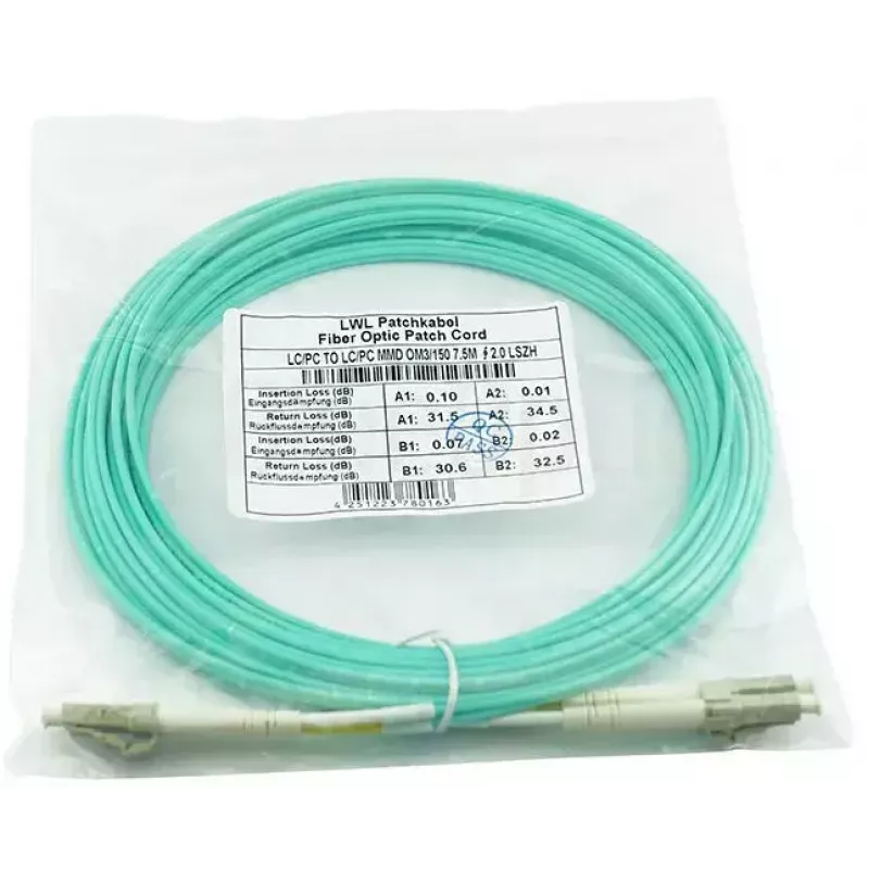 Cable de fibra óptica InfiniBand BlueOptics SFP3131EU20MK 20 m LC aqua