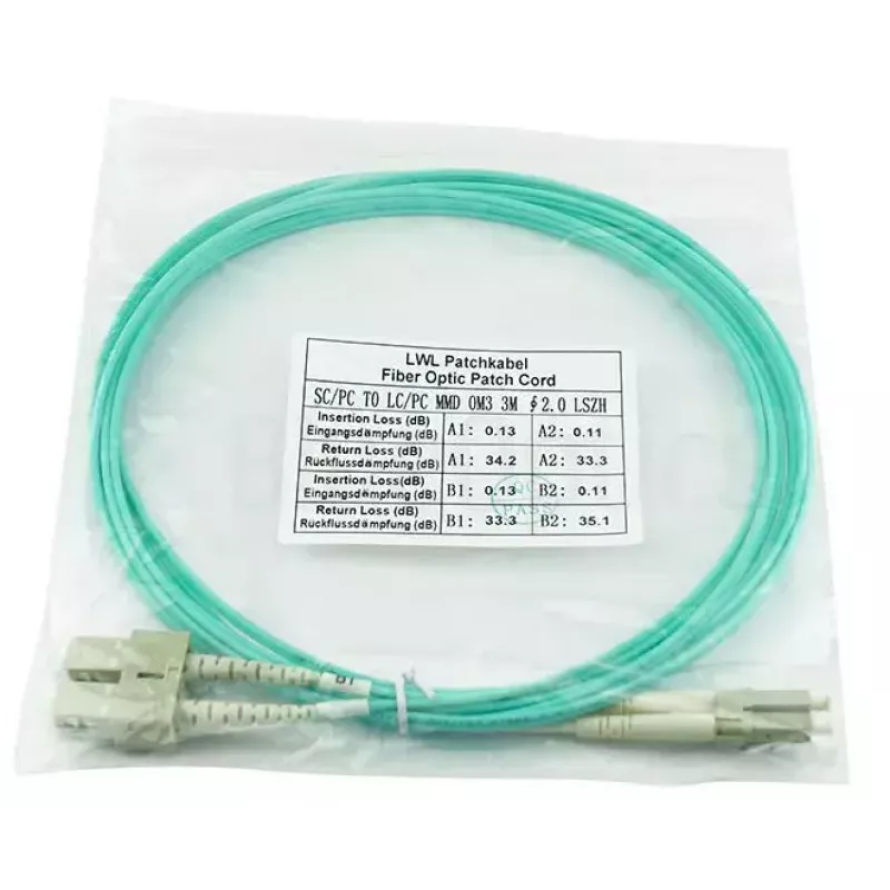 Cable de fibra óptica InfiniBand BlueOptics SFP3132EU15MK 15 m LC aqua