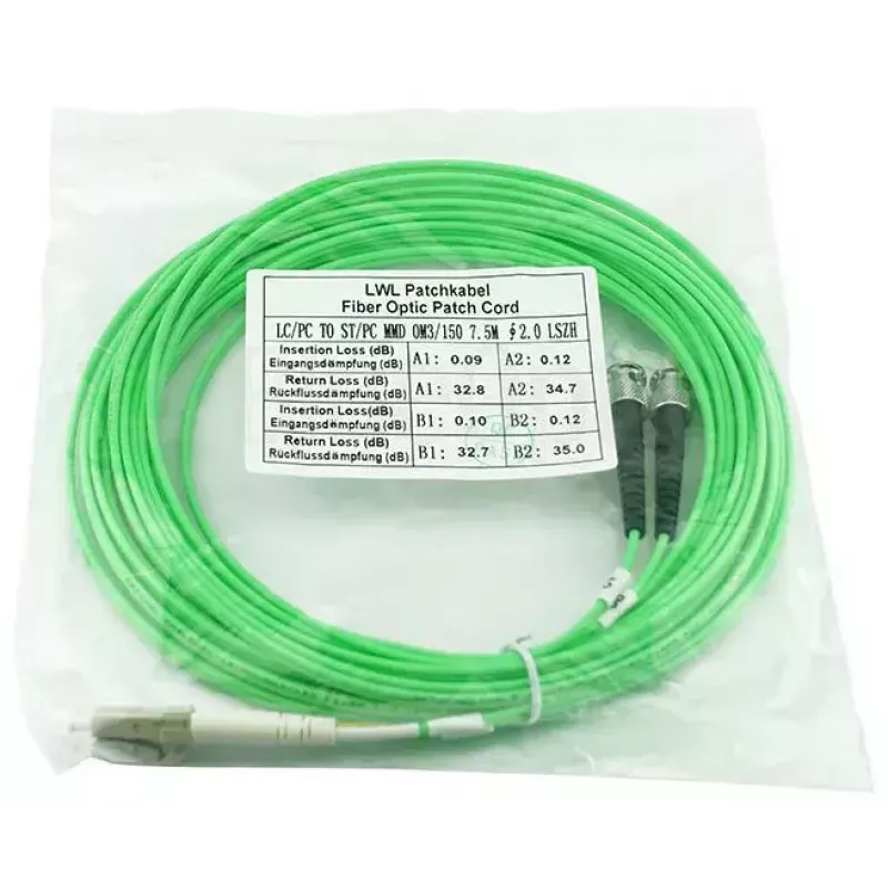 Cable de fibra óptica BlueOptics SFP3133GU5MK LC ST OM5 5 m aqua