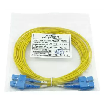 Cable de fibra óptica InfiniBand BlueOptics SFP3232BU20MK 20 m SC amarillo