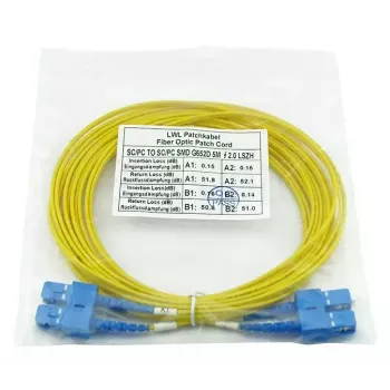 Cable de fibra óptica InfiniBand BlueOptics SFP3232BU50MK 50 m SC amarillo
