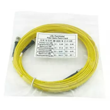 Cable de fibra óptica InfiniBand BlueOptics SFP3333BU2MK 2 m ST amarillo