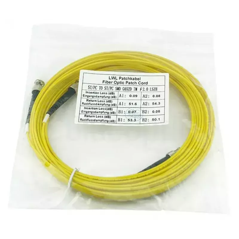 Cable de fibra óptica InfiniBand BlueOptics SFP3333BU2MK 2 m ST amarillo