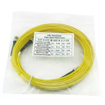 Cable de fibra óptica BlueOptics SFP3333BU7.5MK 7,5 m ST amarillo