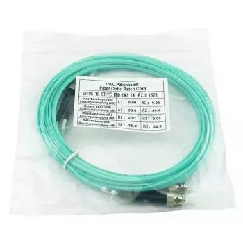 Cable de fibra óptica InfiniBand BlueOptics SFP3333EU50MK 50 m ST aqua