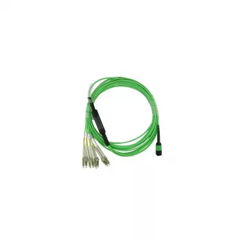 Cable de fibra óptica BlueOptics SFP5141GU10MKB MPO 4x LC OM5 10 m lima