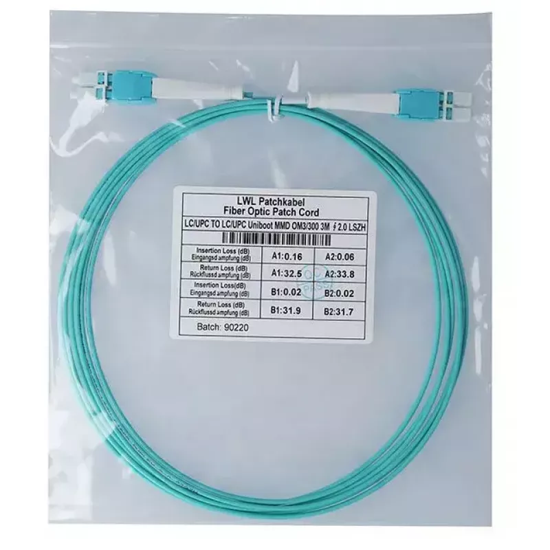 Cable de fibra óptica InfiniBand BlueOptics SFP8181EU5MK 5 m LC aqua