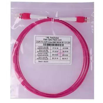 Cable de fibra óptica InfiniBand BlueOptics SFP8181FU2MK 2 m LC OM4